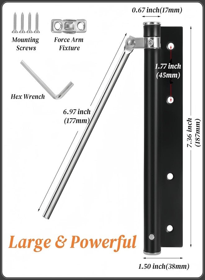 Cherryland Automatic Door Closer,Spring Adjustable Storm Door Closer, Heavy Duty Safety Spring with Allen Key and Screws for Residential Commercial (1) - Image 3